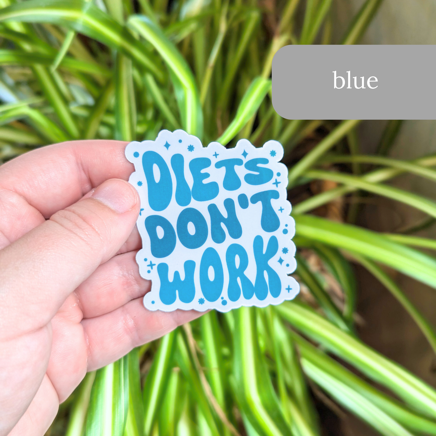 Diets Don't Work Sticker or  Magnet