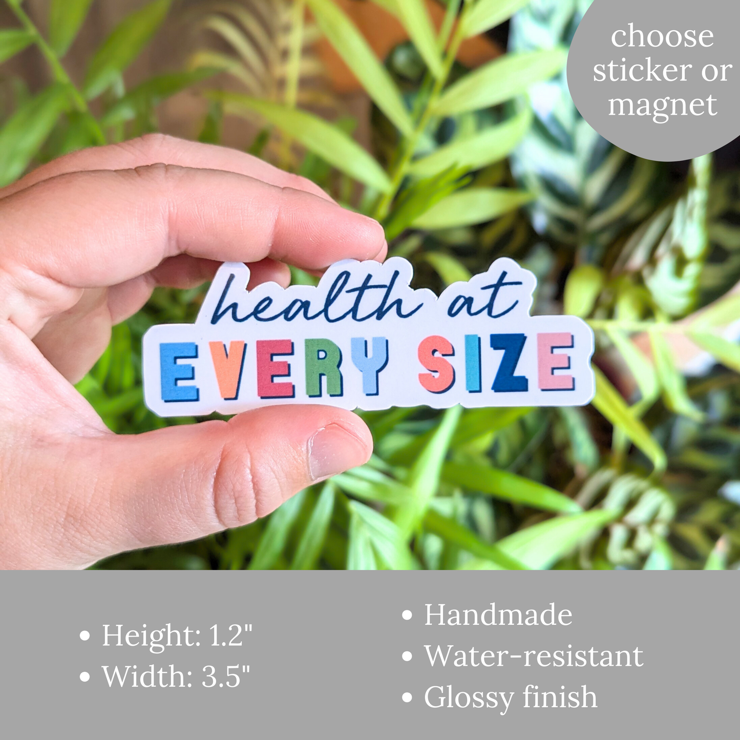 Health at Every Size Sticker or Magnet