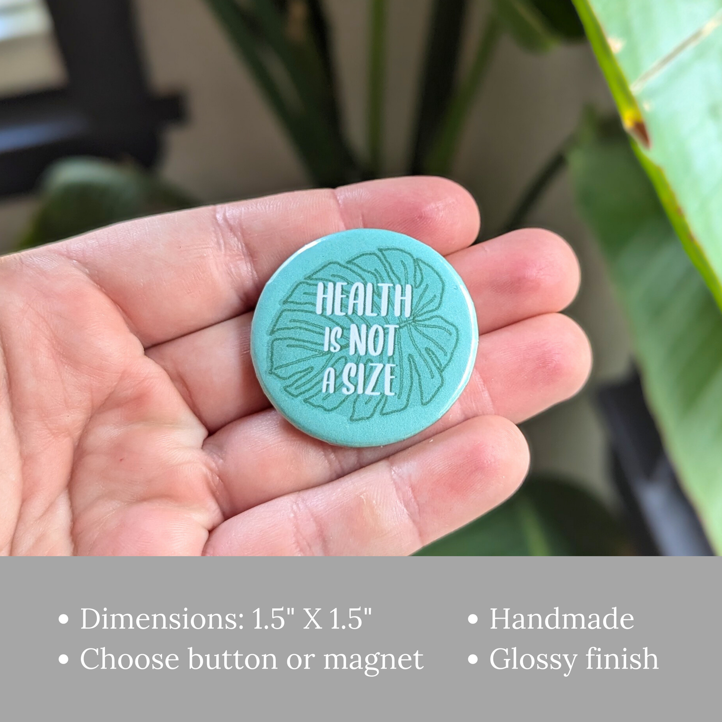 Health is not a Size Button or Magnet