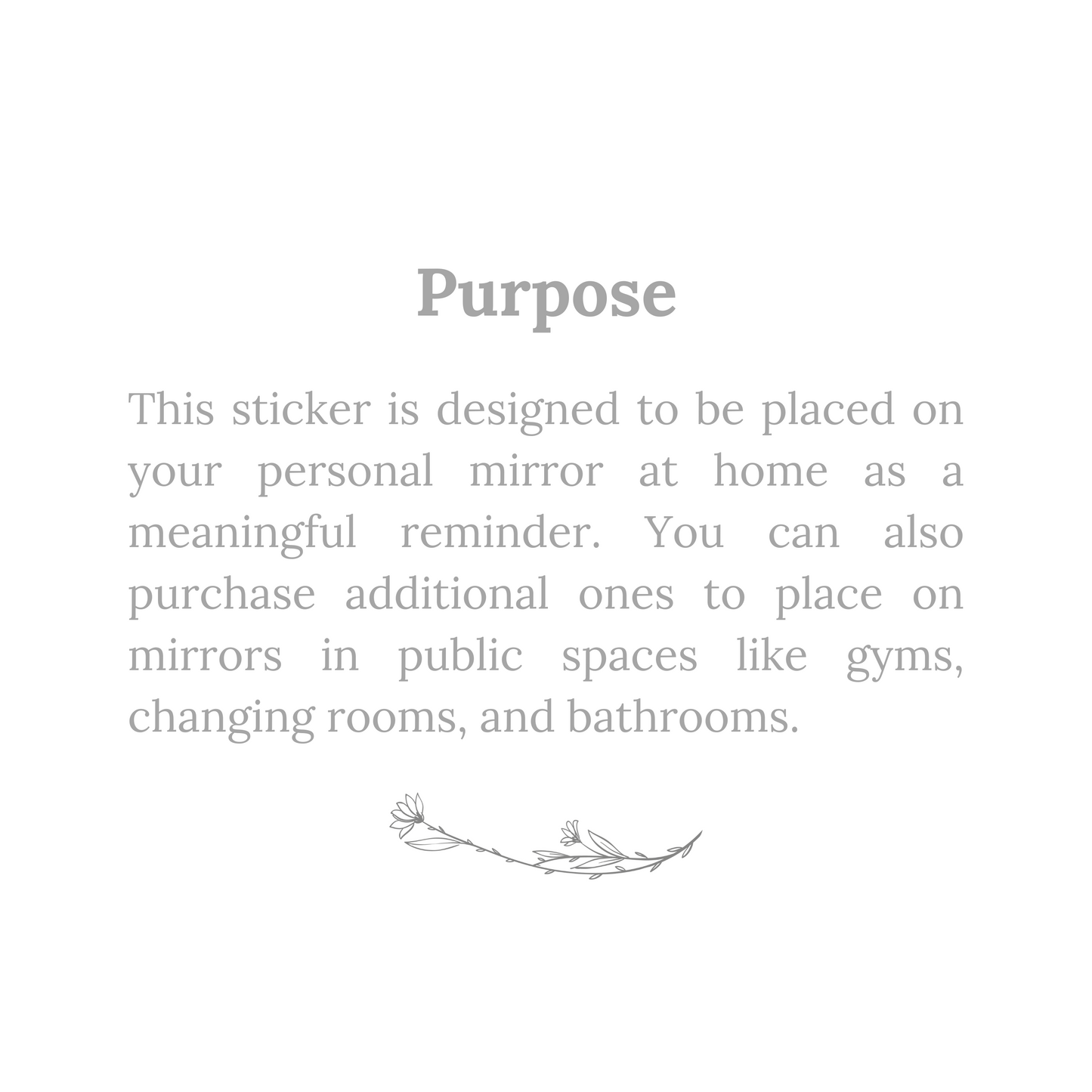 Body Positive Mirror Sticker