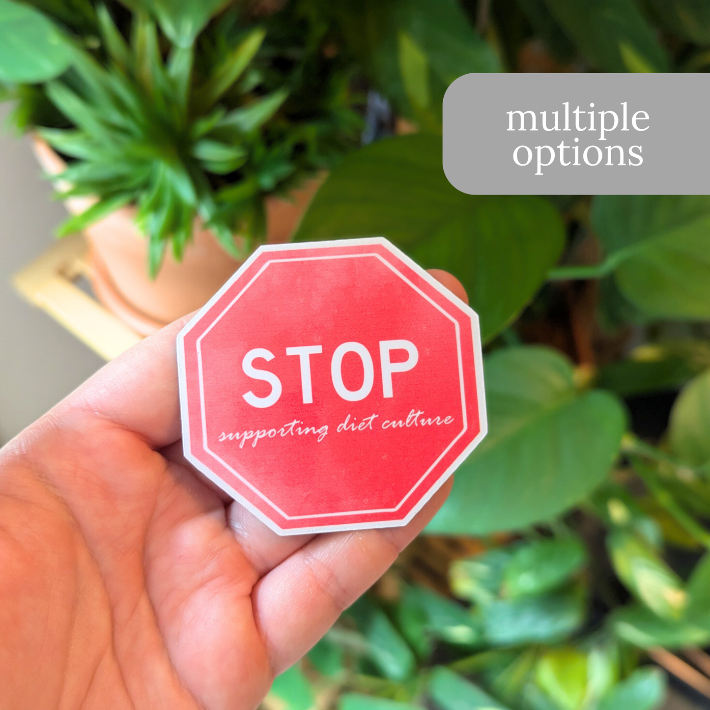 Stop Supporting Diet Culture Sticker or Magnet