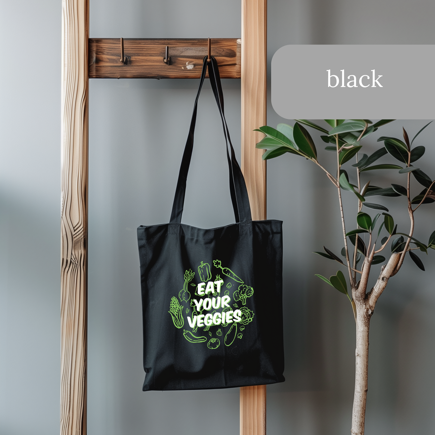 Eat Your Veggies Tote Bag