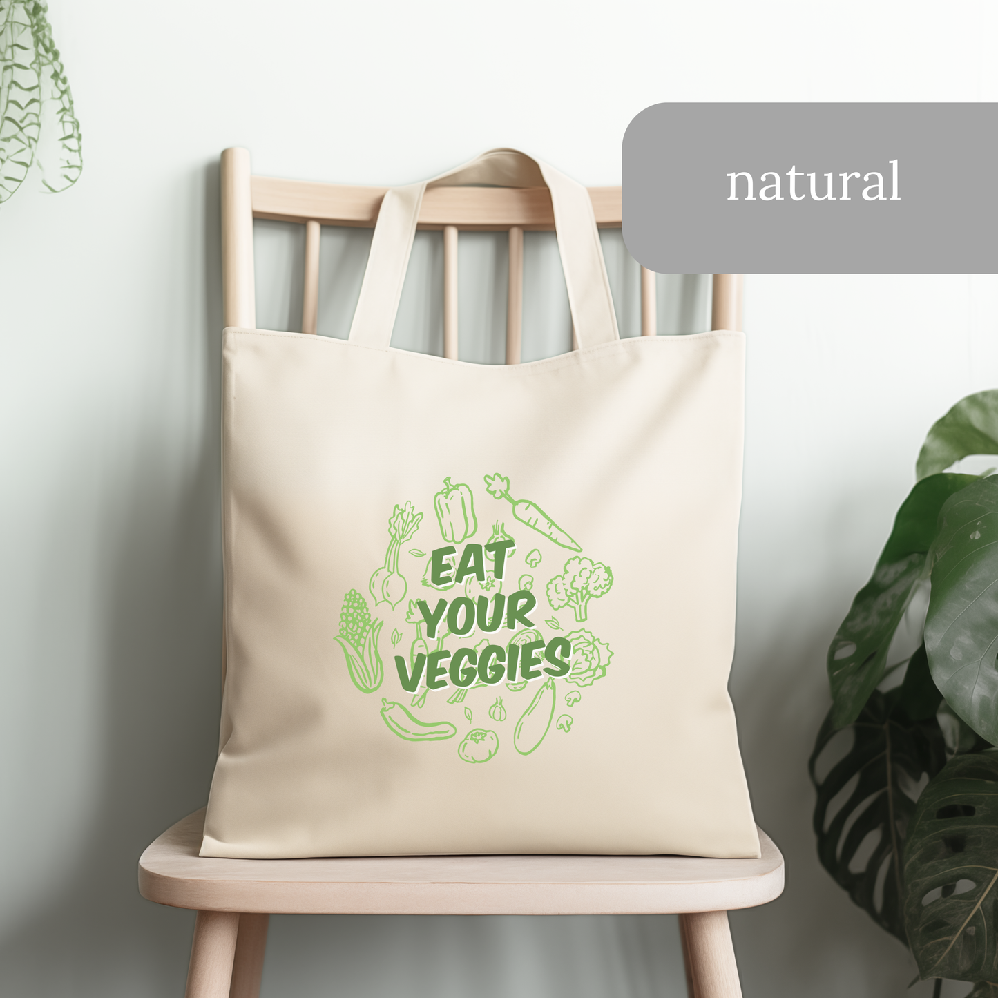 Eat Your Veggies Tote Bag